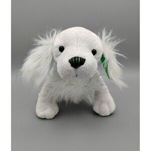 Webkinz St. Pat’s Setter HM476 White & Green St. Patrick’s Day Dog NO CODE